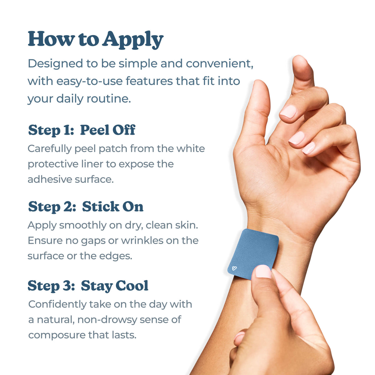 Calm Patch Calm Down Patches - Natural Stress Relief Patches for Stress Management ...